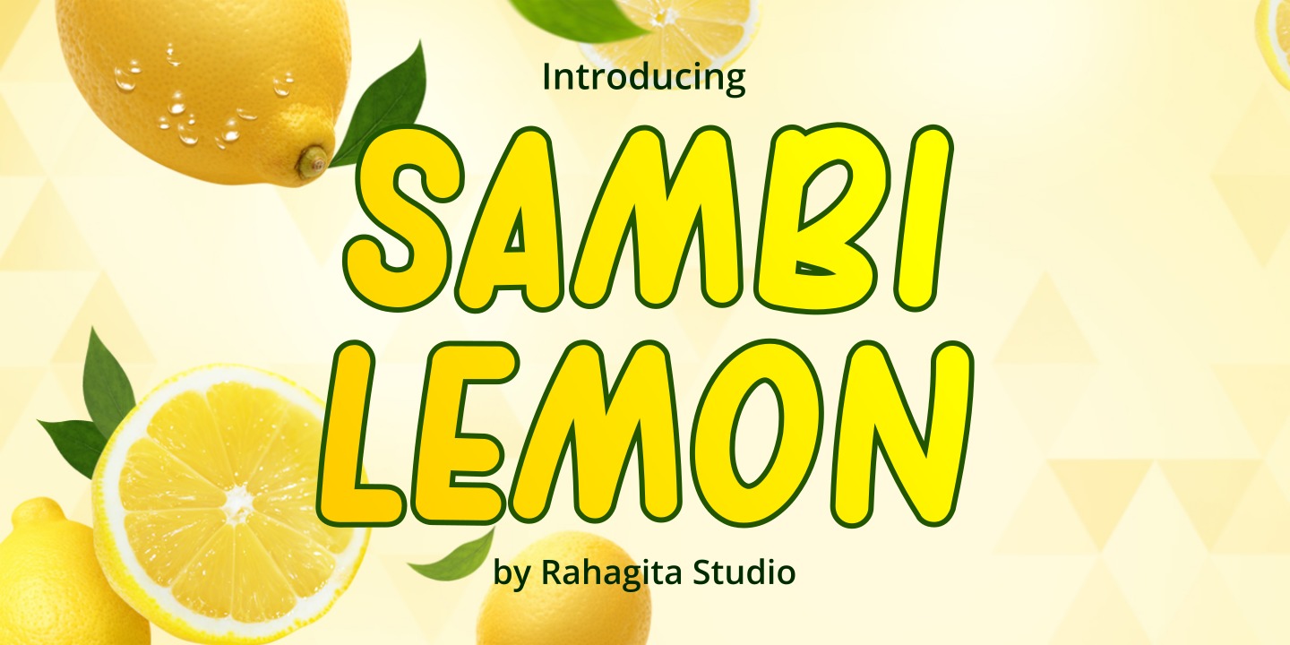 Шрифт Sambi Lemon